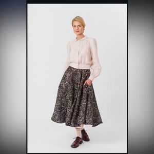 NWT Son De Flor Classic Skirt in Venice Floral